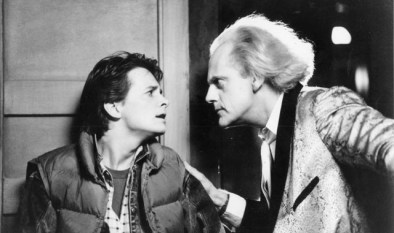 Michael J. Fox and Christopher Lloyd in "Back to the Future"  1985